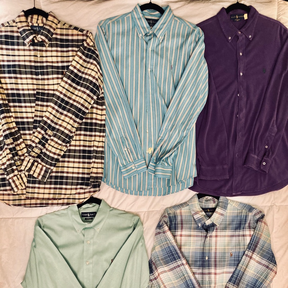 Men’s Ralph Lauren POLO shirts, size Large